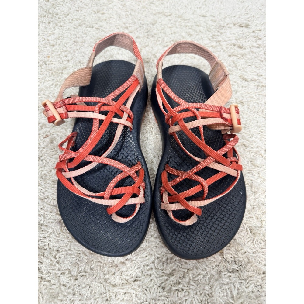 Chaco Women's Z Cloud X2 Orange Strappy Sandals Waterproof Sport Hiking Size 7 M